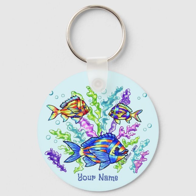Llavero Pescado de coral marino (Anverso)