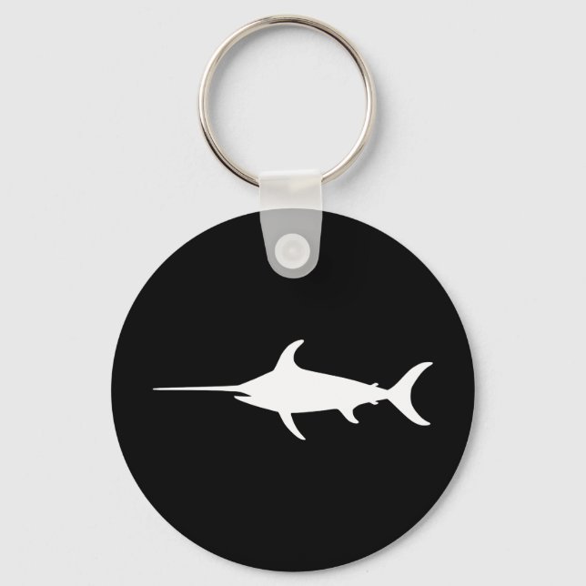 Llavero Pescado de espada blanco (Anverso)