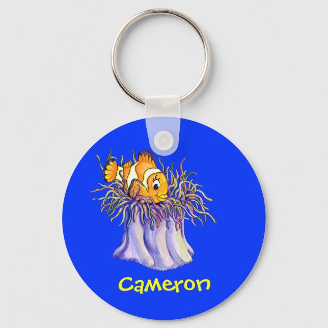 Llavero Pescado de Payaso Personalizado (Anverso)