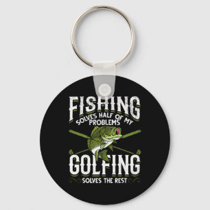 Llavero Pescado Divertido Golf De Pesca Resuelve La Mitad