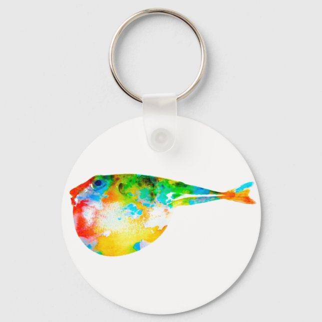 Llavero Pescado Puffer (Anverso)