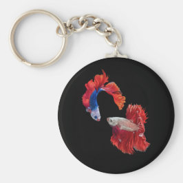 Llavero Pescado Siamés de lucha