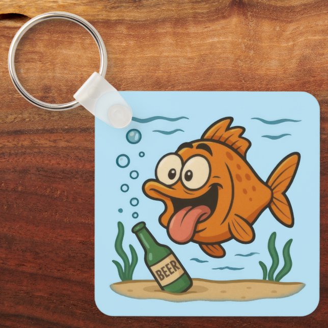 Llavero Pescado y cerveza (Anverso)