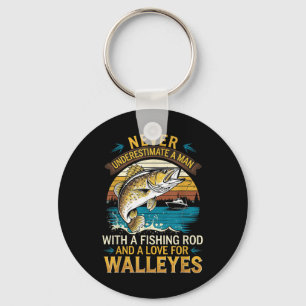Llavero Pescador de Peces Linterna Nunca Subestimes A Un H