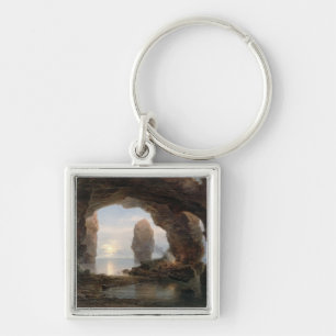 Llavero Pescador en una gruta, Helgoland, 1850 (el aceite