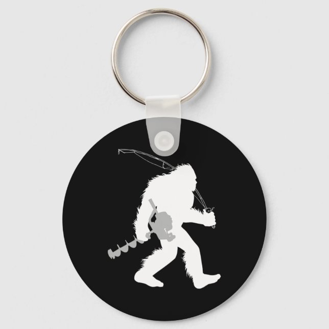 Llavero Pescador Yeti Pescador De Hielo De Pie Grande Con  (Anverso)