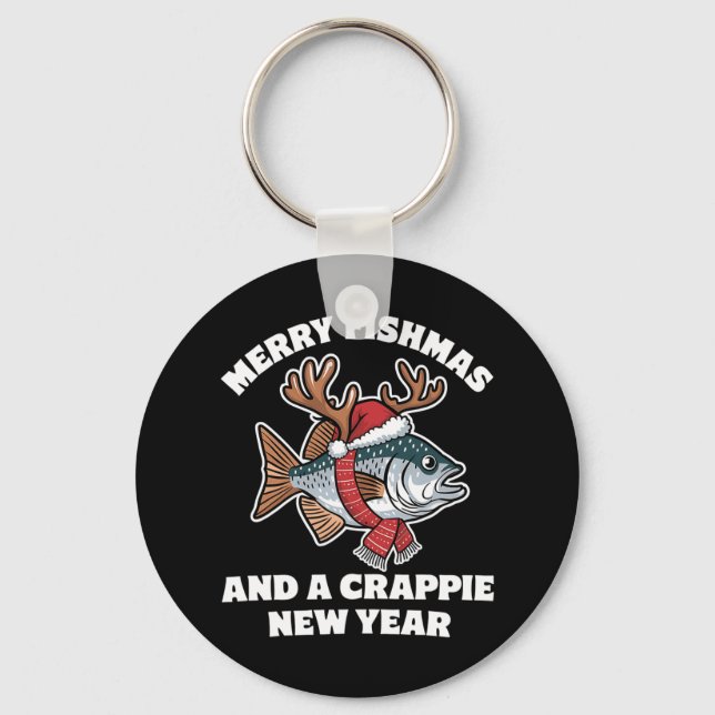 Llavero Pescadores De Cerezo Y Un Pun De Pescado De Año Nu (Anverso)