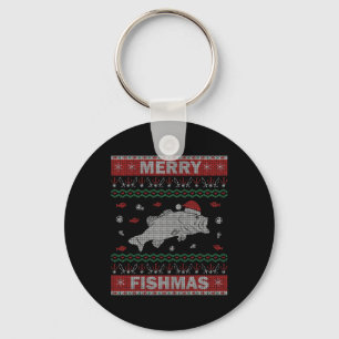 Llavero Pescando Navidades feos Sweater Set Gift Merry F