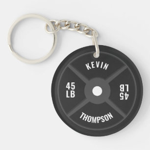 Llavero Peso Placa Formación Fitness Bodybuilding Nombre
