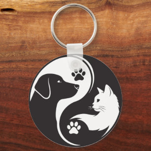 Llavero Pet Harmony Yin Yang - Gato y Perro Espiri