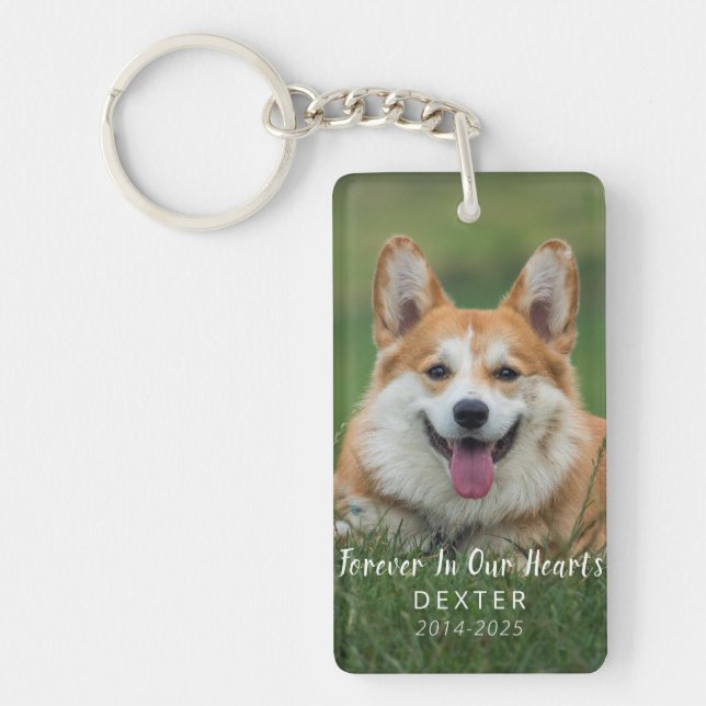Llavero Pet Loss Gift | Personalized Dog Memorial Photo (Frente)