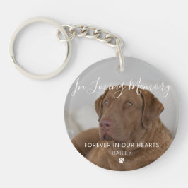 Llavero Pet Memorial Dog Photo Pet Loss Keepsake