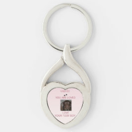 Llavero Pet Mom Heartfelt Photo Heart