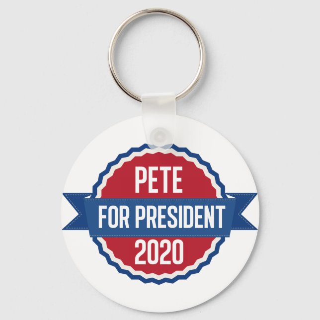 Llavero Pete Buttigieg para el presidente 2020 (Anverso)