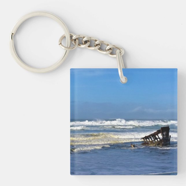 Llavero Peter Iredale Shipwreck, costa de Oregón (Frente)