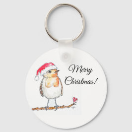 Llavero Petirrojo de Navidad