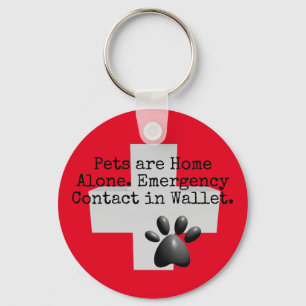 Llavero Pets Home Alone ICE Contact