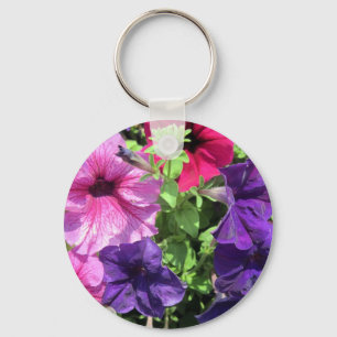 Llavero Petunias coloridas
