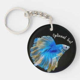 Llavero Pez luchador betta azul