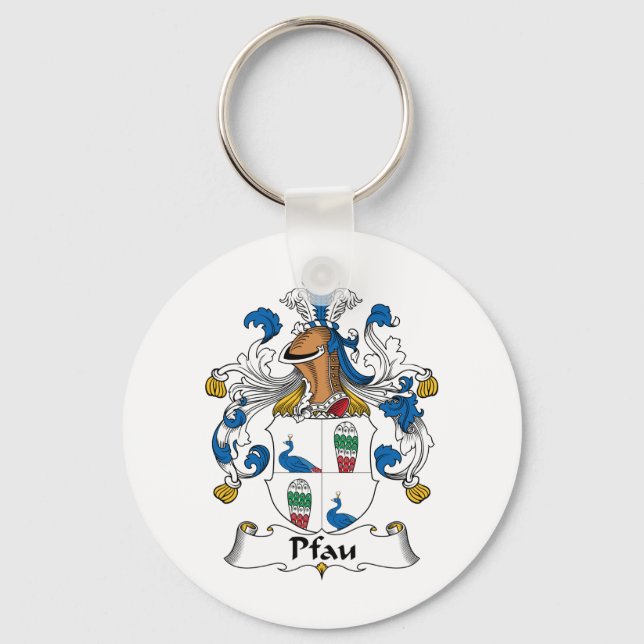 Llavero Pfau Family Crest (Anverso)