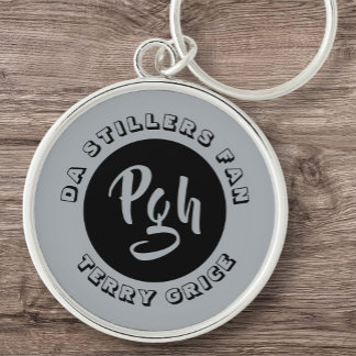 Llavero Pgh Stillers Yinzer Sports Personalizado Vintage