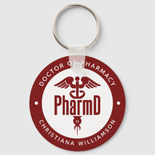 Llavero Pharm Médica de Farmacia Graduado Farmacéutico Far