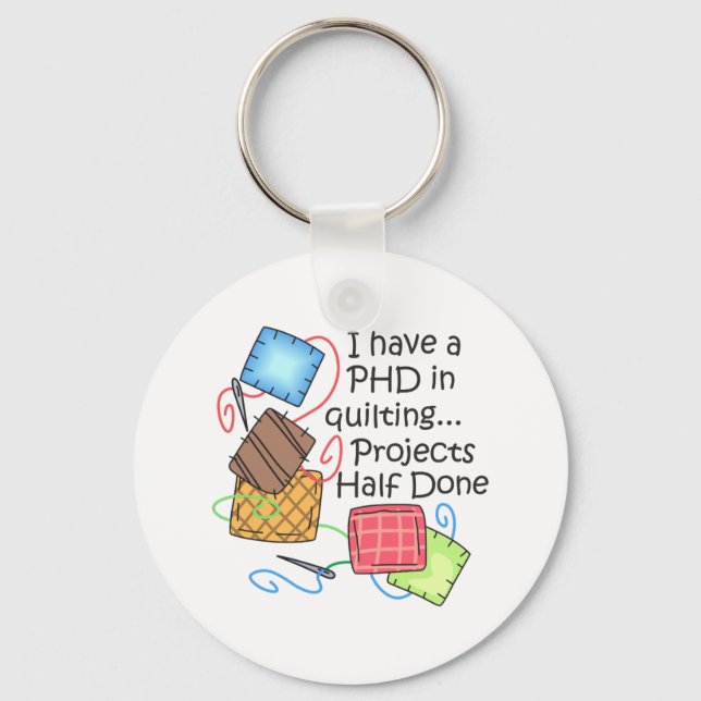 Llavero PHD In Quilting (Anverso)