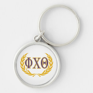 Llavero Phi Chi Theta   Griego con Corona