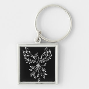 Llavero Phoenix Rises en Negro