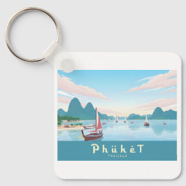 Llavero Phuket Thailand Pastel Travel