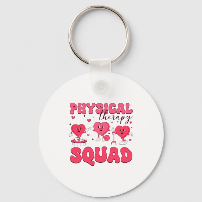 Llavero Physical Therapy Squad Valentines Day Pt Pta Vale  (Anverso)