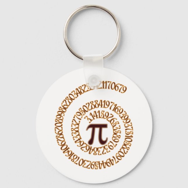 Llavero Pi al centésima posición decimal (Anverso)