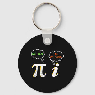 Llavero Pi Be Rational Get Real - Math Teacher - Math Humo