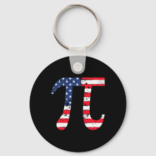 Llavero Pi Day Bandera Estadounidense Math Patriótica Nerd