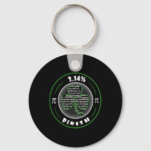Llavero Pi Day Irlandés Shamrock Clover Pirish Math Lover