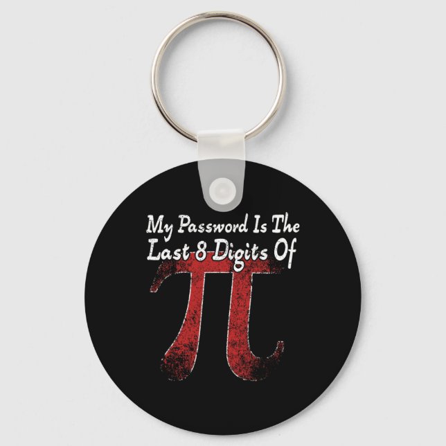 Llavero Pi Day - Mi Palabra Es Los Últimos 8 Dígitos De Pi (Anverso)
