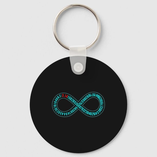 Llavero Pi Infinity Pi Day Lover Math Mathematicia (Anverso)