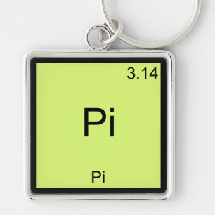 Llavero Pi - Pi Gracioso Elemento Matemático Química Camis