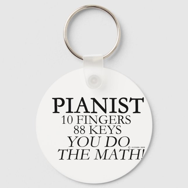 Llavero Pianist 10 Fingers 88 Keys (Anverso)