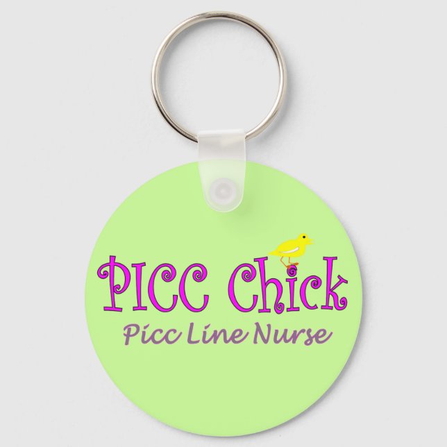 Llavero PICC Chick: Enfermeras de inserción de LÍNEA PICCG (Anverso)