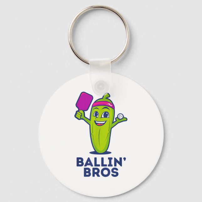 Llavero Pickle Ballin’ Bros - Regalos Amigos, Hermanos O (Anverso)