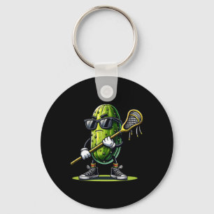 Llavero Pickle Jugando Lacrosse Funny Deportes De Moda Par