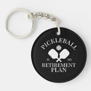 Llavero pickleball es mi plan de jubilación