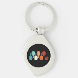 Llavero Pickleball Lover Retro Paddle Sport Vintage