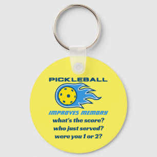 Llavero Pickleball mejora la memoria divertido 