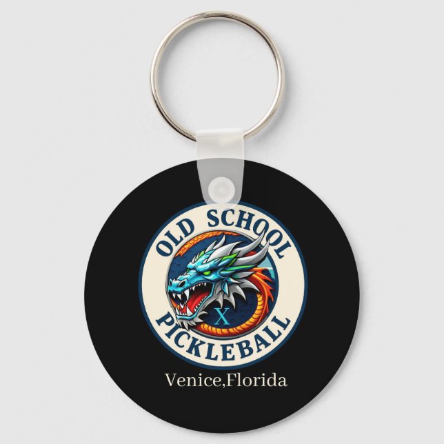 Llavero Pickleball Paddle -Dragon X Old School Pickleball  (Anverso)