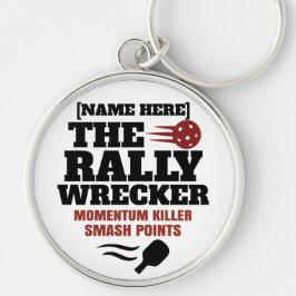Llavero Pickleball Personalized Name The Rally Wrecker