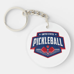 Llavero Pickleball Support Team Pickleball Player USA