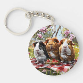 Llavero Picnic de cerdos de Guinea