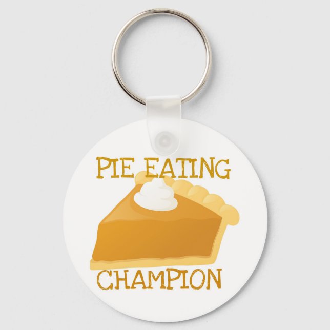 LLAVERO PIE COMIENDO CHAMPION PUMPKIN PIE (Anverso)